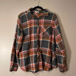 Maurices Soft Plaid Flannel Long Sleeve Button down Shirt